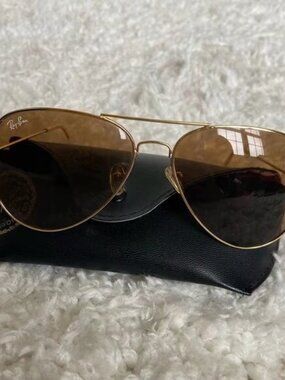 Ray-Ban 3025 Brown Aviator Sunglasses 58mm